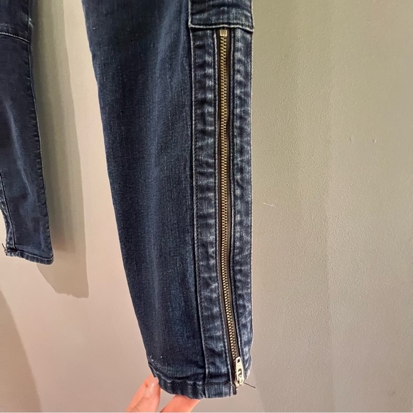 Rag & Bone Ankle Zip Mod Rise Skinny Dark Wash Jeans Size 29 excellent condition - Picture 4 of 9